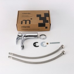 Смеситель для раковины 35к Milardo RORSB00M01 "Rora" литой, п/шпильку, ХРОМ - RORSB00M01