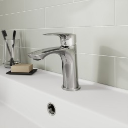 Смеситель для раковины 35к Milardo RORSB00M01 "Rora" литой, п/шпильку, ХРОМ - RORSB00M01