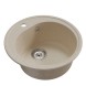 Мойкa ML-GM11 КОМФОРТ круглая, бежевая (328), 500мм (глуб. чаши 180) - 00-00009305 