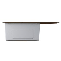 Мойка настол.монтаж 60х50 (3,0) лев. вып 3 1/2  MIXLINE PRO 20см с сифоном (бронза) - 552925