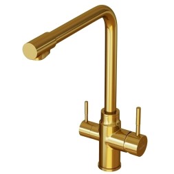 Смеситель для кухни 35k MIXLINE MLSS-0320G подкл.к фильтру, ЗОЛОТО - MLSS-0320G 