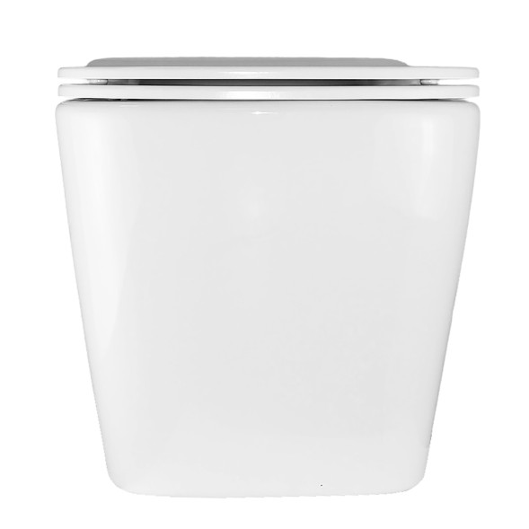 Унитаз подвесной Azario Cascad M 490x345x325 безободковый, система смыва &amp;quot;Скрытое Торнадо&amp;quot;, с быстросъемным сиденьем микролифт (AZ-10002)